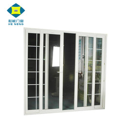 Wholesales UPVC Profile House Sliding Glass Double Door Grill Design on China WDMA