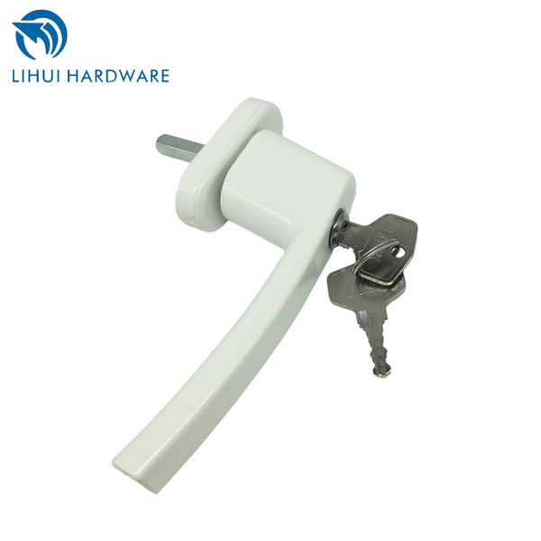 Window Crank Handles Aluminium Lockable Replacement Handle For Casement Windows With 35mm Spindle Length Lock Key on China WDMA