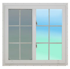 Windows and doors manufacturer triple glazed cheap french style upvc /pvc fixed glass windows on China WDMA