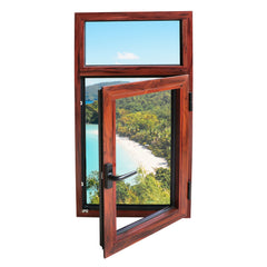 Wood aluminum composite casement windows window aluminium double glass on China WDMA