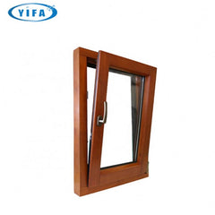 Wood clad aluminum casement window with inbuilt blinds on China WDMA