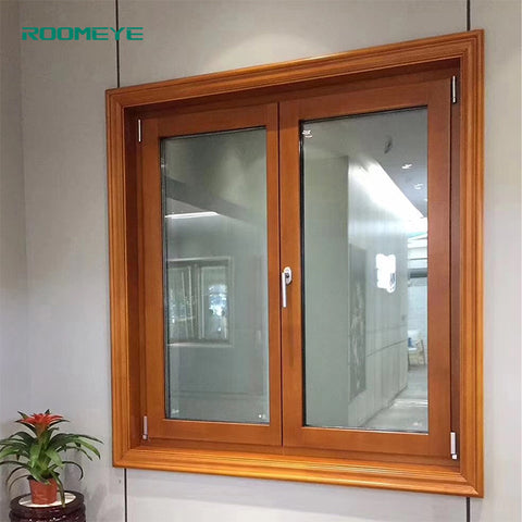 Wooden aluminum timber tilt turn windows on China WDMA