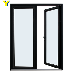 YY Australian standard Aluminum door exterior and storm security door with Laminated glass french door on China WDMA