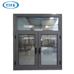 YY Home arch window french casement glass windows with aluminum frame on China WDMA