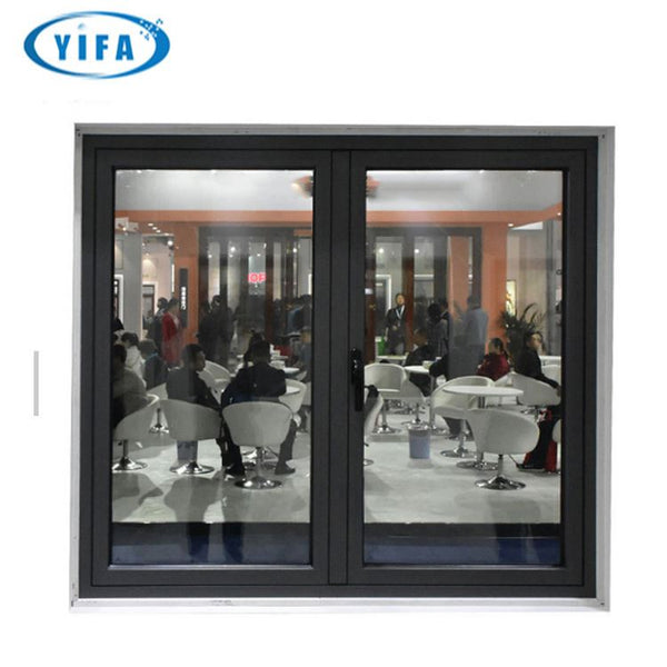 YY Home arch window french casement glass windows with aluminum frame on China WDMA