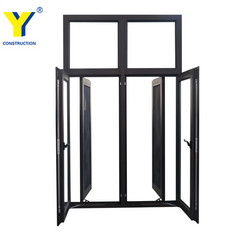 YY aluminium double glaze lowe doors security hinged door used exterior french doors for building on China WDMA