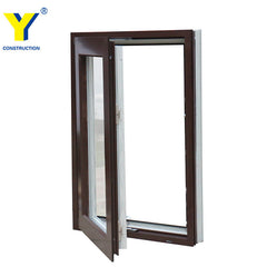 YY aluminium double glaze lowe doors security hinged door used exterior french doors for building on China WDMA