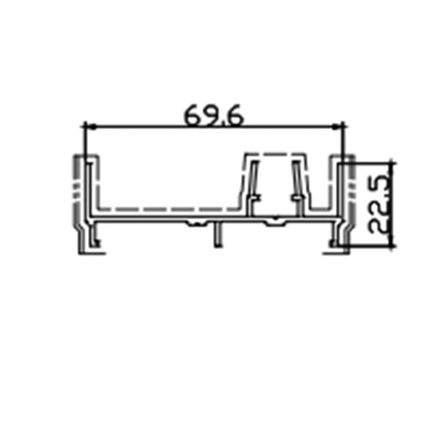 aluminium alloy 6063T5 track for sliding door best price & quality aluminum extrusion for sliding door on China WDMA