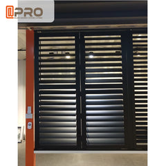 aluminium exterior plantation fix sliding louver folding door for sale on China WDMA