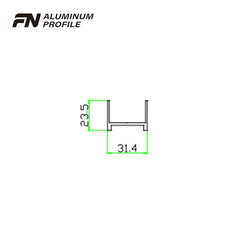 aluminium extrusion slide frame extruded profiles for window and door on China WDMA