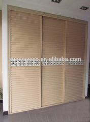 aluminium frame track sliding door made of wood plastic composites on China WDMA