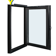 aluminium framed casement window/casement windows with security screen