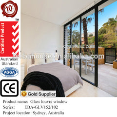 aluminium glass louvre windows AS1288 AS2208 AS2047 Breezway Altair louvre vertical jalousie window on China WDMA