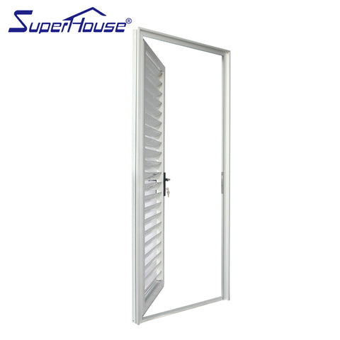 aluminium louver casement door shutter hinged doors usage for house on China WDMA