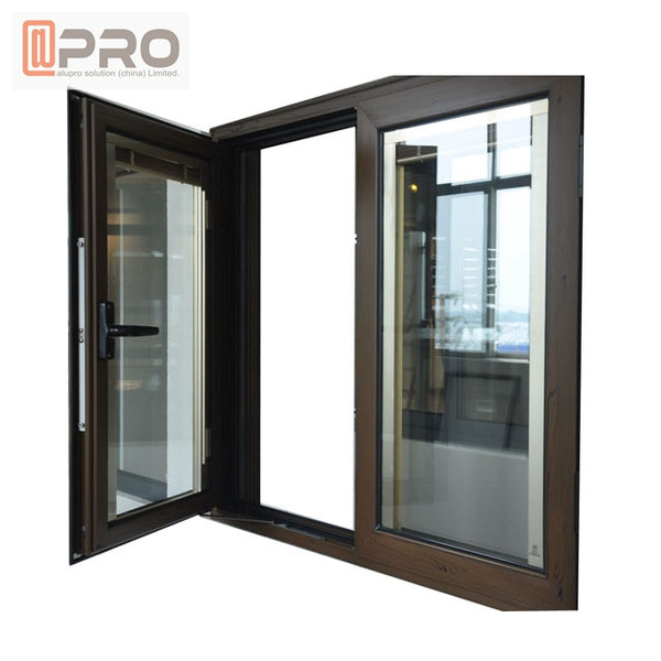 aluminium windows for sale china Affordability 3x4 Hand Crank Easy Security Windproof Design Beauty Aluminum Casement Window on China WDMA