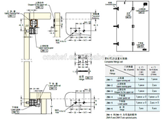 aluminum sliding door track and rollers folding doors ZMA on China WDMA