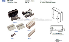 aluminum sliding door track and rollers folding doors ZMA on China WDMA