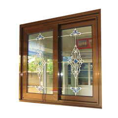 aluminum sliding windows aluminum profile windows coating glass sliding window on China WDMA