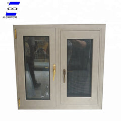 aluminum white french casement window windows with automatic opener mosquito net built in blinds price on China WDMA