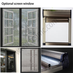 american style pvc window blinds inside pvc sliding window on China WDMA