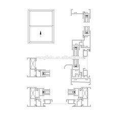 anodized windows doors aluminum doors window stempered glass for sale on China WDMA