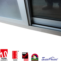 australia standard semi-automatic single sliding door aluminium frame auto sliding glass door on China WDMA on China WDMA