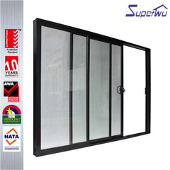 australian standard glass aluminium balcony partition sliding doors on China WDMA