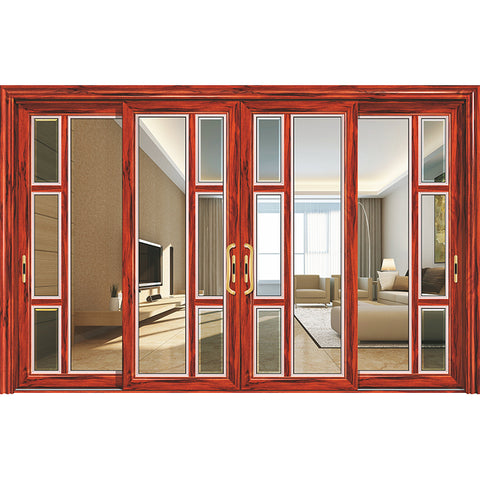 balcony aluminium sliding panel glass wall slide doors aluminum glass french double sliding entry doors on China WDMA