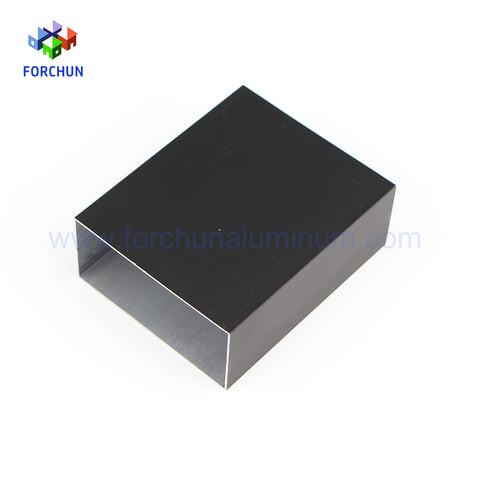 black Anodized aluminium square tube profiles for sliding doors frame on China WDMA