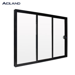 black aluminum sliding door with stainless steel security mesh on China WDMA on China WDMA