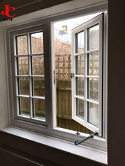 cheap price upvc profile with blinds in built for upvc double glass casement windows on China WDMA