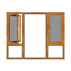 cheap tempered glass casement aluminium windows with mosquito net on China WDMA