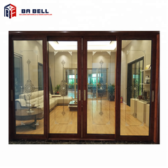 commercial closet doors with Tempered Gass aluminum sliding glass doors internal blinds on China WDMA