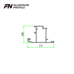 custom aluminium profile sign frame window frame extrusion on China WDMA