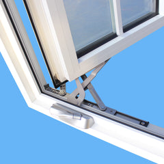 double casement style aluminum frame glass windows on China WDMA