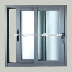 double/triple sliding bay window with pane design vinyl windows price, upvc window 2 sash panel on China WDMA