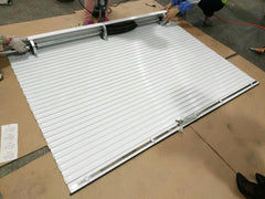 electric rolling up bright white roller shutter window on China WDMA