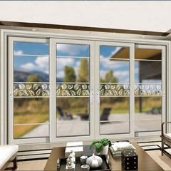 exterior french sliding glass patio doors with built in blinds between glass on China WDMA