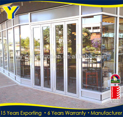 exterior prices large aluminium sliding folding garage accordion patio doors / folding doors/YY Windows Sydney on China WDMA