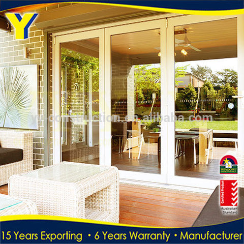 exterior prices large aluminium sliding folding garage accordion patio doors / folding doors/YY Windows Sydney on China WDMA