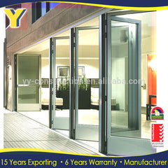 exterior prices large aluminium sliding folding garage accordion patio doors / folding doors/YY Windows Sydney on China WDMA