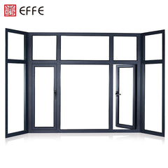 exterior thermally broken aluminum glass window double glazed thermal break insulated aluminium residential windows