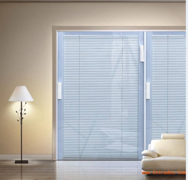 factory price window aluminum blinds built in double glass office venetian blinds inside double glass window on China WDMA