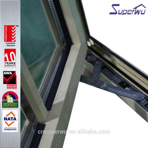 fire rated aluminum window manufacturer aluminium double glass casement windows with colonial bar on China WDMA