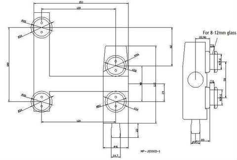 frameless glass sliding door pivot MP-J8300D-1 glass door patch fitting glass door patch fitting in china on China WDMA