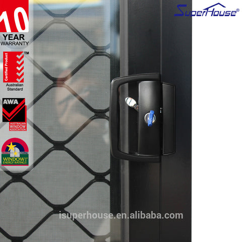 high security AS2047 standard single pane sliding windows with double glass on China WDMA