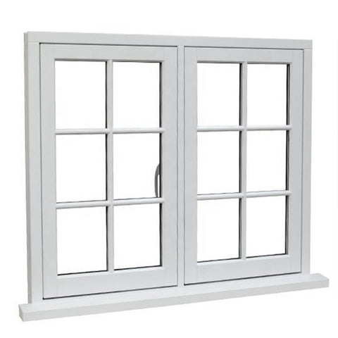 hinged out aluminium swing window double side-hung window open outside casement aluminum windows on China WDMA