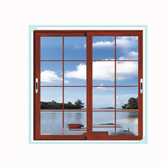 horizontal aluminum wooden sliding window/ aluminum security grille windows