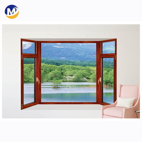 hot sale Cheap Sound Proof Aluminum Open French black Casement Window Frame profile Details on China WDMA