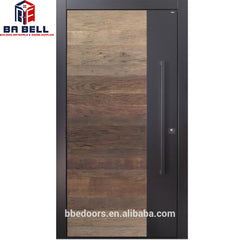 hot sale walnut latest design main solid teak wood sliding door with high quality on China WDMA